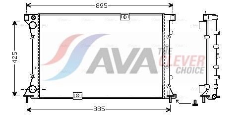 Радіатор охолодження двигуна AVA QUALITY COOLING RT2313 - zapix