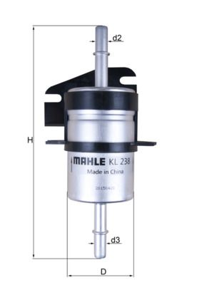 Паливний фільтр MAHLE KL238 - zapix