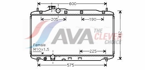 Радіатор охолодження двигуна AVA QUALITY COOLING HD2189 - zapix