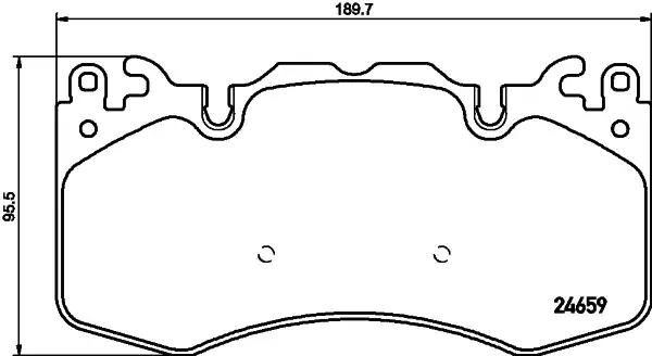 Гальмівні колодки дискові HELLA PAGID 8DB355016151 - zapix