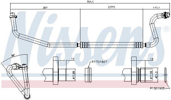 Трубка та шланг кондиціонера NISSENS 849360 - zapix