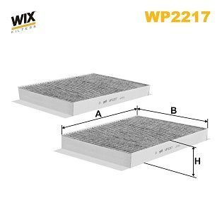 Фильтр салона WIX FILTERS WP2217