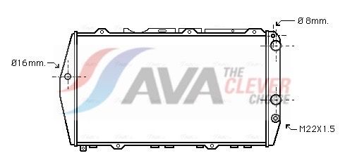 Радіатор охолодження двигуна AVA QUALITY COOLING AI2019 - zapix