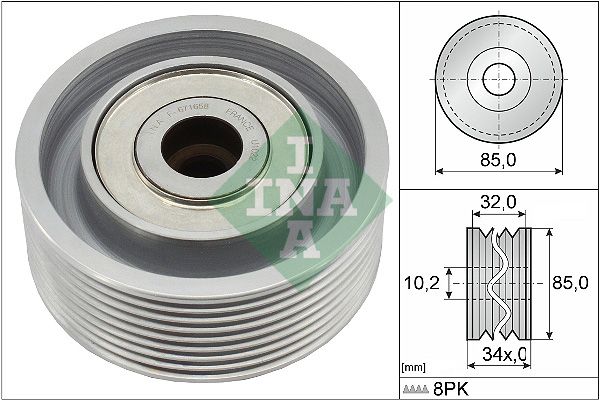 Обвідний ролик ременя приводного SCHAEFFLER INA 532091910 - zapix