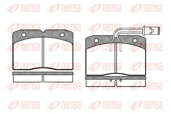 Гальмівні колодки дискові REMSA 021112 - zapix