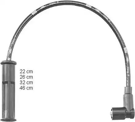 Кабелі запалювання BORGWARNER (BERU) ZEF1546 - zapix