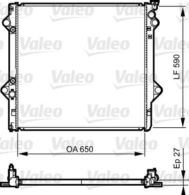 Радіатор охолодження двигуна VALEO 735569 - zapix