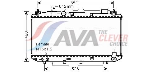 Радіатор охолодження двигуна AVA QUALITY COOLING TOA2348 - zapix