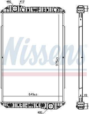 Радіатор охолодження двигуна NISSENS 625710 - zapix