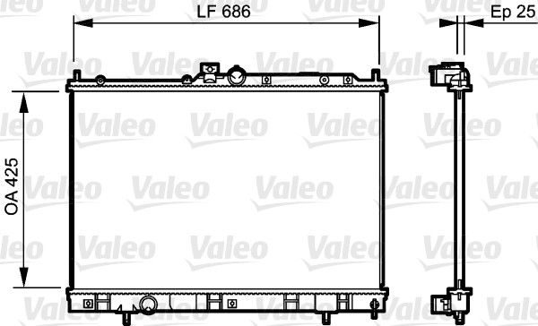 Радіатор охолодження двигуна VALEO 735203 - zapix