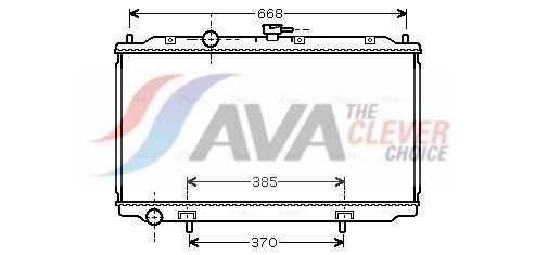 Радіатор охолодження двигуна AVA QUALITY COOLING DNA2215 - zapix