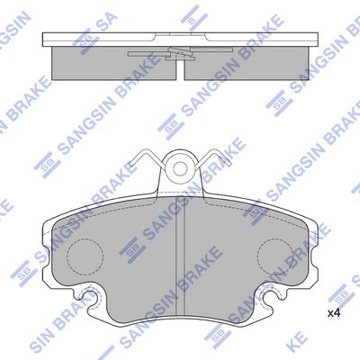 Гальмівні колодки дискові HI-Q SP1243 - zapix