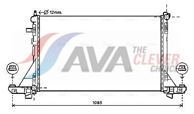 Радіатор охолодження двигуна AVA QUALITY COOLING RTA2560 - zapix