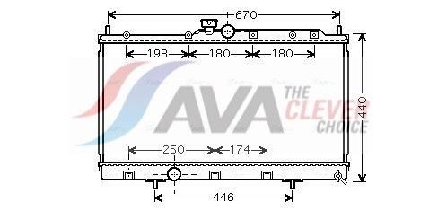 Радіатор охолодження двигуна AVA QUALITY COOLING MT2199 - zapix