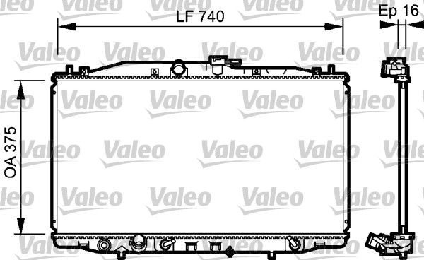 Радіатор охолодження двигуна VALEO 735050