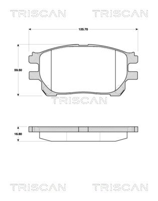 Гальмівні колодки дискові TRISCAN 811013073 - zapix