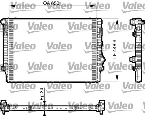 Радіатор охолодження двигуна VALEO 735548 - zapix