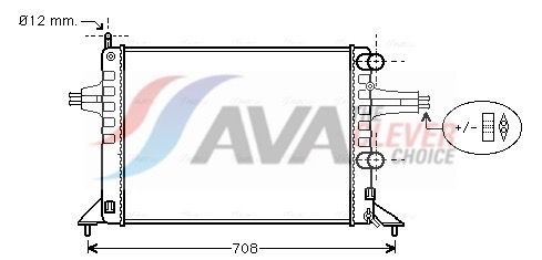 Радіатор охолодження двигуна AVA QUALITY COOLING OL2257 - zapix