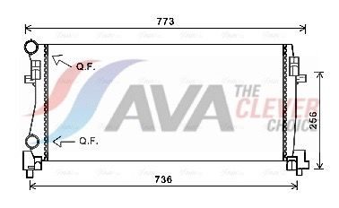 Радіатор охолодження двигуна AVA QUALITY COOLING VNA2340 - zapix