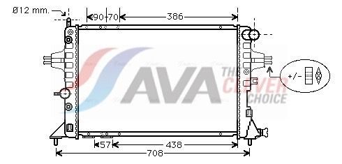 Радіатор охолодження двигуна AVA QUALITY COOLING OLA2253 - zapix
