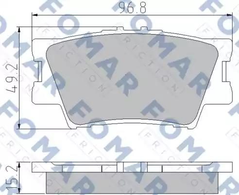 Гальмівні колодки дискові FOMAR FRICTION FO932881 - zapix