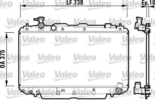 Радіатор охолодження двигуна VALEO 734182 - zapix