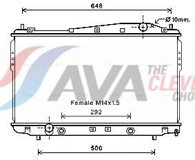Радіатор охолодження двигуна AVA QUALITY COOLING DW2135 - zapix