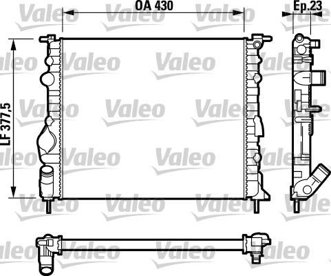 Радіатор охолодження двигуна VALEO 732389 - zapix