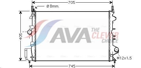 Радіатор охолодження двигуна AVA QUALITY COOLING OLA2462 - zapix