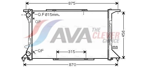 Радіатор охолодження двигуна AVA QUALITY COOLING AI2306 - zapix