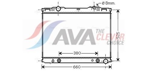Радіатор охолодження двигуна AVA QUALITY COOLING KAA2139 - zapix