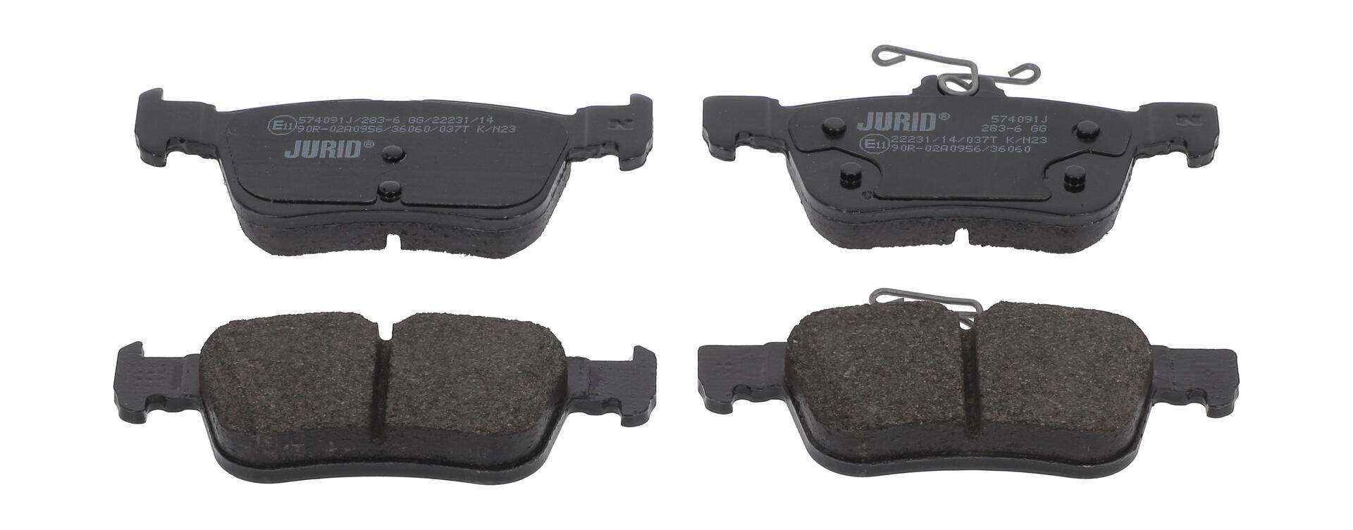 Гальмівні колодки дискові JURID 574091J - zapix