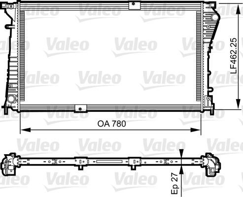Радіатор охолодження двигуна VALEO 734931 - zapix