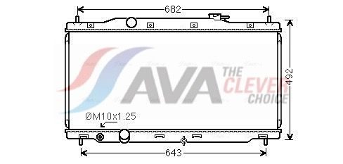 Радіатор охолодження двигуна AVA QUALITY COOLING HD2307 - zapix