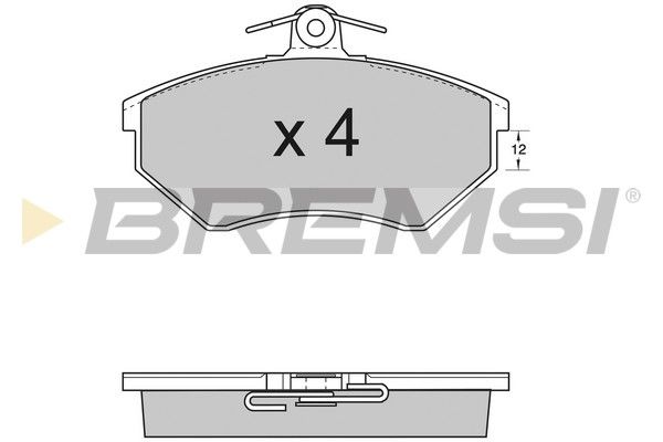 Гальмівні колодки дискові BREMSI BP2532 - zapix