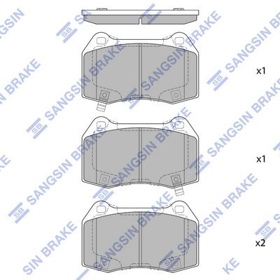 Гальмівні колодки дискові HI-Q SP4172 - zapix