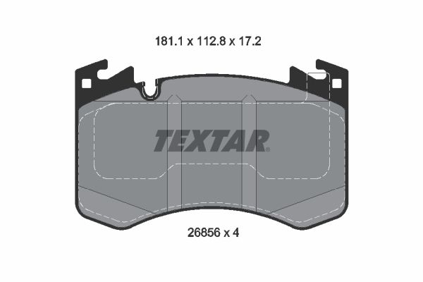 Тормозные колодки дисковые TEXTAR 2685601