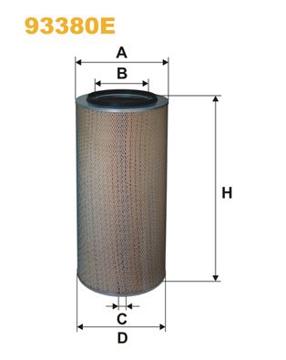 Повітряний фільтр WIX FILTERS 93380E - zapix