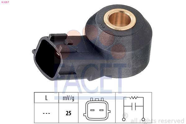 Датчик детонації FACET 93257 - zapix