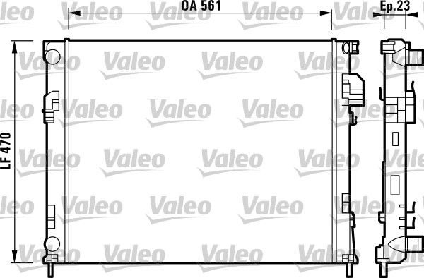 Радіатор охолодження двигуна VALEO 732853 - zapix