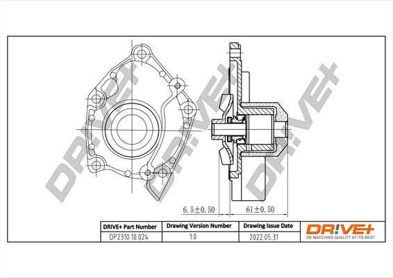 Помпа системи охолодження DR!VE+ DP231010024 - zapix
