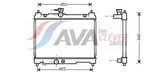 Радіатор охолодження двигуна AVA QUALITY COOLING TOA2251 - zapix