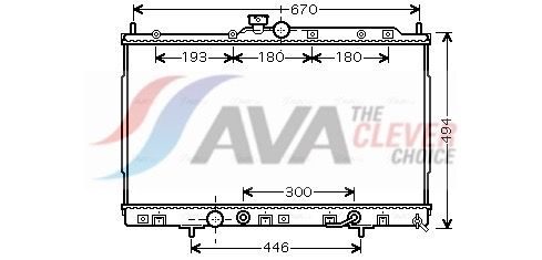 Радіатор охолодження двигуна AVA QUALITY COOLING MT2185 - zapix