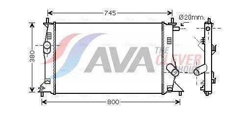 Радіатор охолодження двигуна AVA QUALITY COOLING MZ2183 - zapix