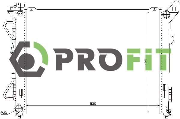 Радіатор охолодження двигуна PROFIT 17400152 - zapix