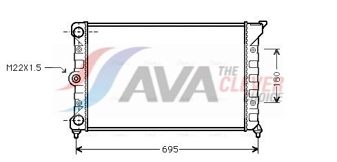 Радіатор охолодження двигуна AVA QUALITY COOLING VN2078 - zapix