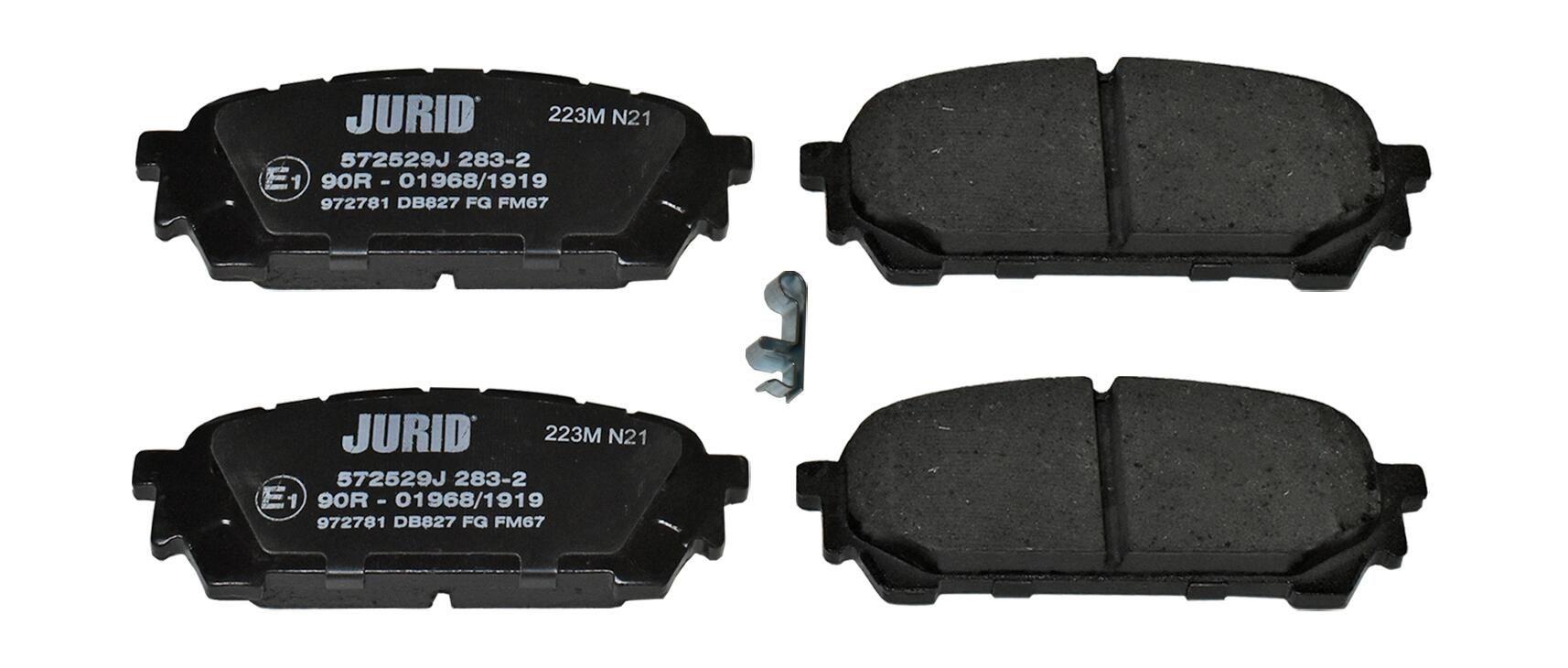 Гальмівні колодки дискові JURID 572529J - zapix