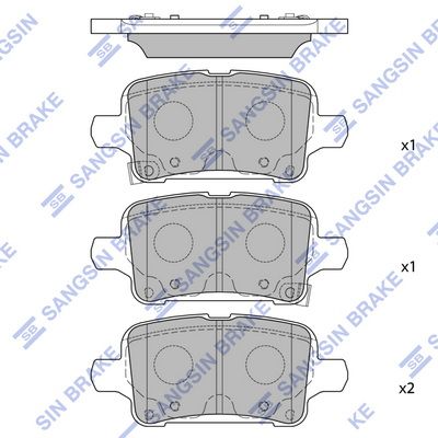 Гальмівні колодки дискові HI-Q SP4536 - zapix