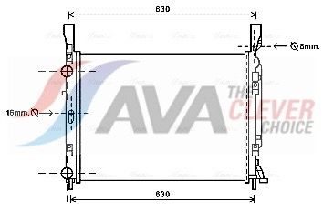 Радіатор охолодження двигуна AVA QUALITY COOLING RTA2469 - zapix