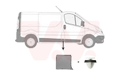 Молдинг бокової частини VAN WEZEL 4396404 - zapix